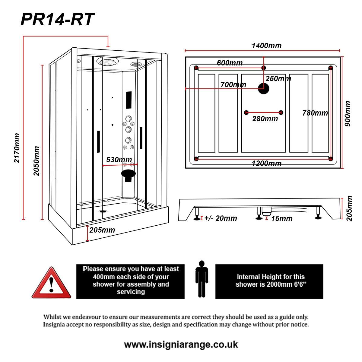 PR14-RT-Schematics-cabin PR14 Shower Schematic